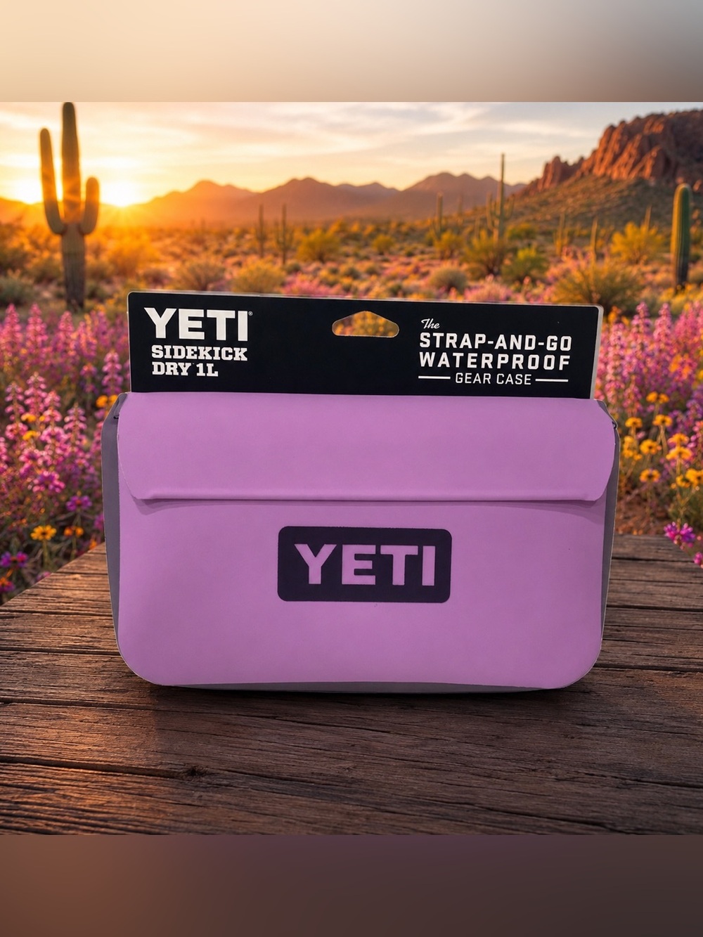 Yeti Sidekick Dry 1L Waterproof Gear Case — Desert Bloom